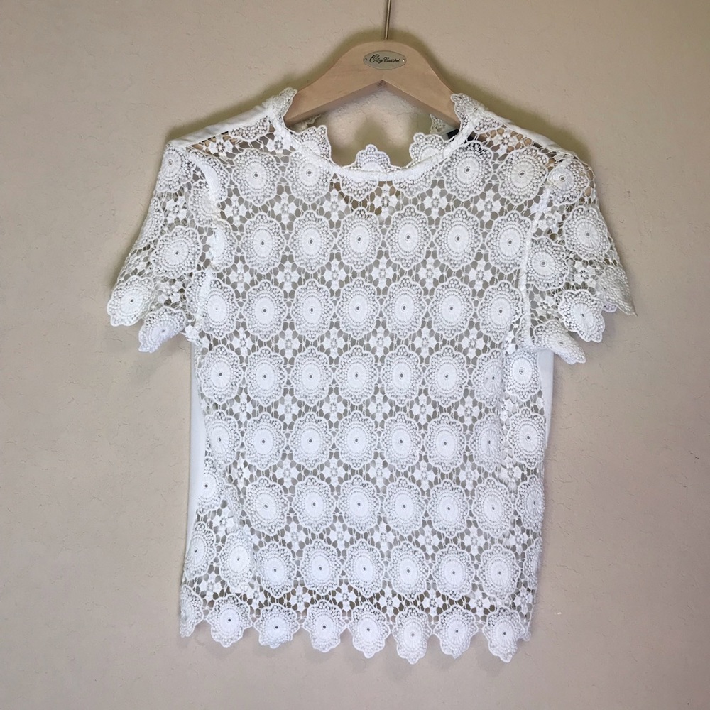 Chunky lace top who what wear XS